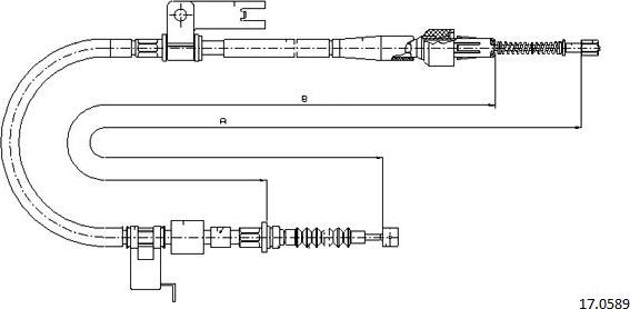 Cabor 17.0589 - Cavo comando, Freno stazionamento autozon.pro