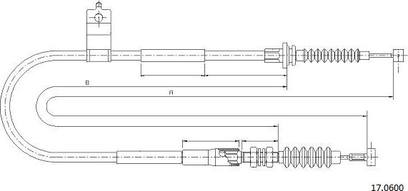 Cabor 17.0600 - Cavo comando, Freno stazionamento autozon.pro