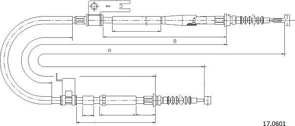 Cabor 17.0601 - Cavo comando, Freno stazionamento autozon.pro