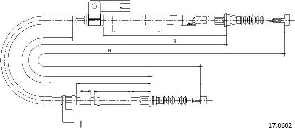 Cabor 17.0602 - Cavo comando, Freno stazionamento autozon.pro
