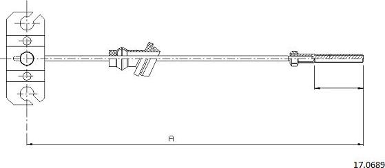 Cabor 17.0689 - Cavo comando, Freno stazionamento autozon.pro