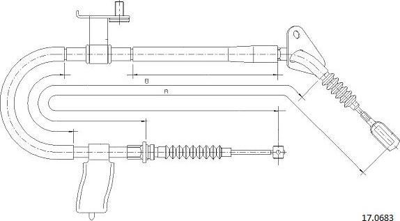Cabor 17.0683 - Cavo comando, Freno stazionamento autozon.pro
