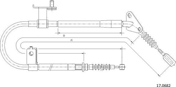 Cabor 17.0682 - Cavo comando, Freno stazionamento autozon.pro