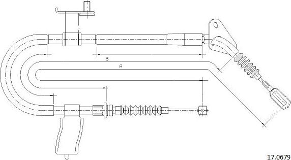 Cabor 17.0679 - Cavo comando, Freno stazionamento autozon.pro