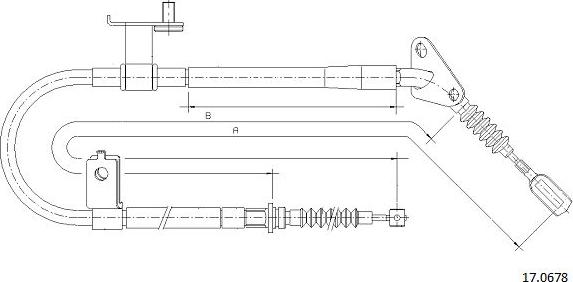 Cabor 17.0678 - Cavo comando, Freno stazionamento autozon.pro