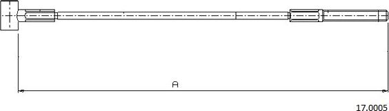 Cabor 17.0005 - Cavo comando, Freno stazionamento autozon.pro