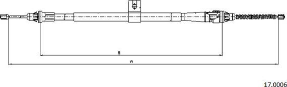 Cabor 17.0006 - Cavo comando, Freno stazionamento autozon.pro