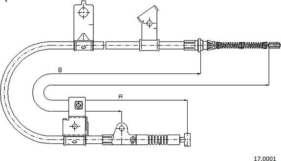 Cabor 17.0001 - Cavo comando, Freno stazionamento autozon.pro