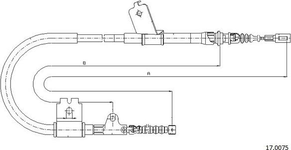 Cabor 17.0075 - Cavo comando, Freno stazionamento autozon.pro