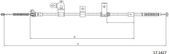 Cabor 17.1427 - Cavo comando, Freno stazionamento autozon.pro