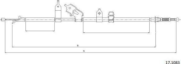 Cabor 17.1083 - Cavo comando, Freno stazionamento autozon.pro
