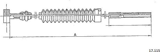 Cabor 17.115 - Cavo comando, Freno stazionamento autozon.pro