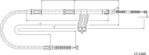 Cabor 17.1269 - Cavo comando, Freno stazionamento autozon.pro
