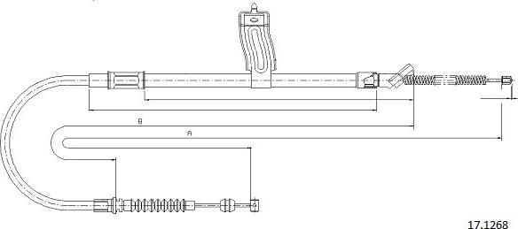 Cabor 17.1268 - Cavo comando, Freno stazionamento autozon.pro