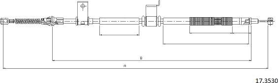 Cabor 17.3530 - Cavo comando, Freno stazionamento autozon.pro