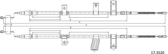 Cabor 17.3520 - Cavo comando, Freno stazionamento autozon.pro