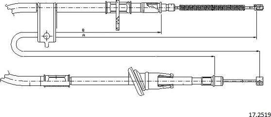 Cabor 17.2519 - Cavo comando, Freno stazionamento autozon.pro