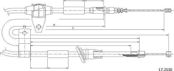 Cabor 17.2530 - Cavo comando, Freno stazionamento autozon.pro