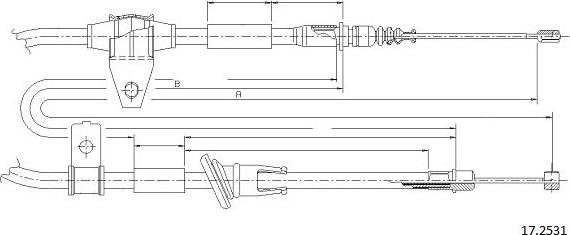 Cabor 17.2531 - Cavo comando, Freno stazionamento autozon.pro