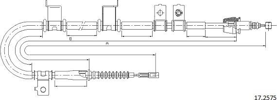 Cabor 17.2575 - Cavo comando, Freno stazionamento autozon.pro