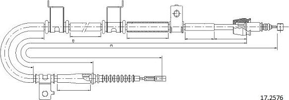 Cabor 17.2576 - Cavo comando, Freno stazionamento autozon.pro