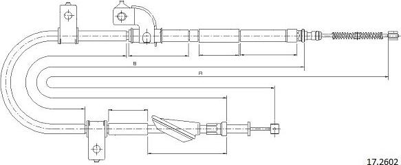 Cabor 17.2602 - Cavo comando, Freno stazionamento autozon.pro