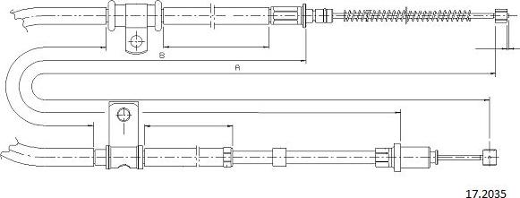 Cabor 17.2035 - Cavo comando, Freno stazionamento autozon.pro