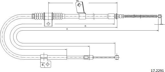 Cabor 17.2291 - Cavo comando, Freno stazionamento autozon.pro