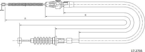 Cabor 17.2735 - Cavo comando, Freno stazionamento autozon.pro