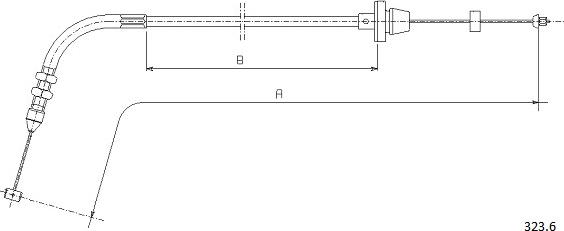 Cabor 323.6 - Cavo acceleratore autozon.pro