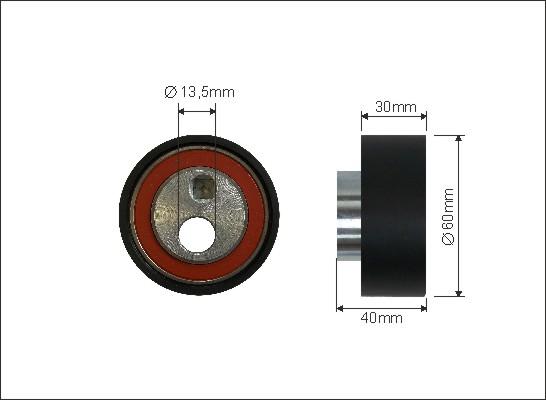 Caffaro 430-140 - Rullo tenditore, Cinghia dentata autozon.pro