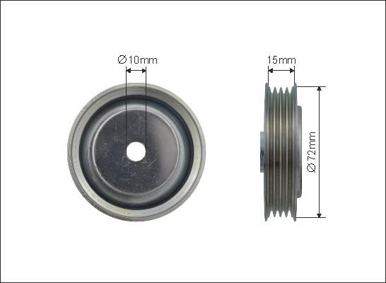 Caffaro 432-143 - Galoppino / Guidacinghia, Cinghia Poly-V autozon.pro