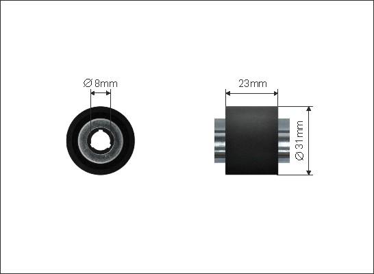 Caffaro 500492 - Galoppino / Guidacinghia, Cinghia dentata autozon.pro