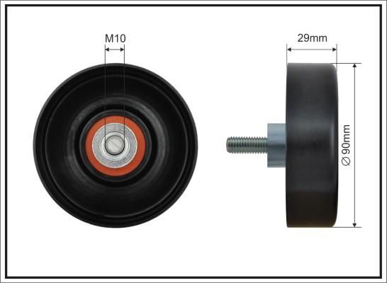 Caffaro 500669 - Galoppino / Guidacinghia, Cinghia Poly-V autozon.pro