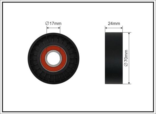 Caffaro 500670 - Galoppino / Guidacinghia, Cinghia Poly-V autozon.pro