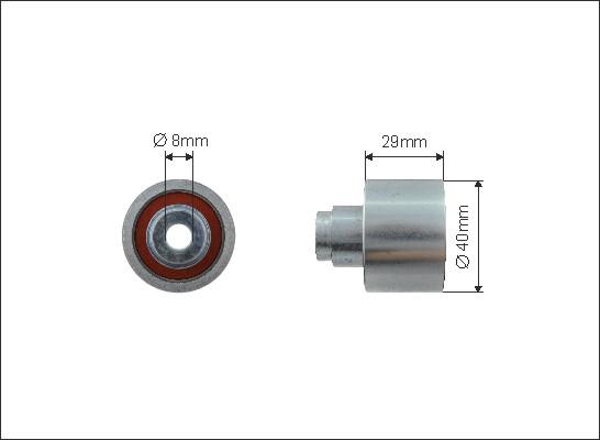 Caffaro 500092 - Galoppino / Guidacinghia, Cinghia dentata autozon.pro