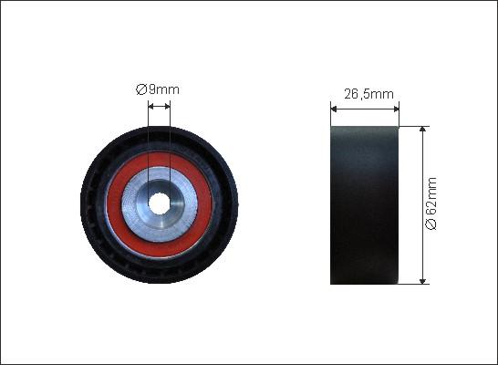 Caffaro 500043 - Rullo tenditore, Cinghia dentata autozon.pro