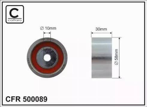 Caffaro 500089 - Galoppino / Guidacinghia, Cinghia dentata autozon.pro