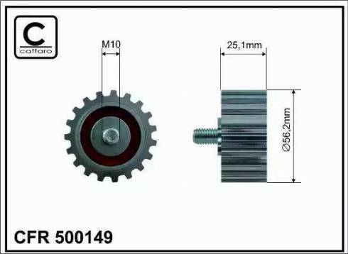 Caffaro 500149 - Galoppino / Guidacinghia, Cinghia dentata autozon.pro