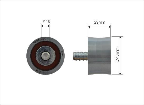 Caffaro 500139 - Galoppino / Guidacinghia, Cinghia dentata autozon.pro