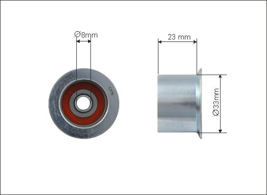 Caffaro 500134 - Galoppino / Guidacinghia, Cinghia dentata autozon.pro