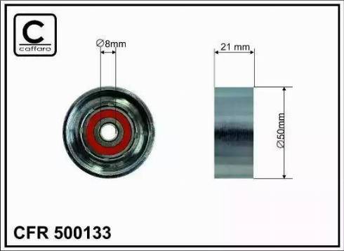 Caffaro 500133 - Galoppino / Guidacinghia, Cinghia dentata autozon.pro