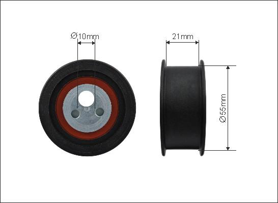 Caffaro 500137 - Rullo tenditore, Cinghia dentata autozon.pro