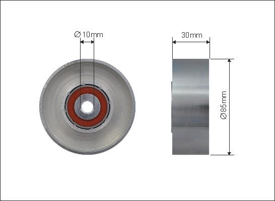 Caffaro 500177 - Galoppino / Guidacinghia, Cinghia Poly-V autozon.pro