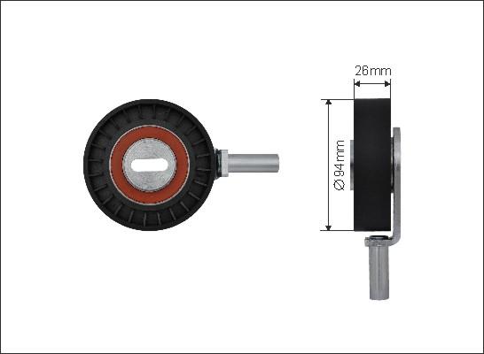 Caffaro 500297 - Galoppino / Guidacinghia, Cinghia dentata autozon.pro