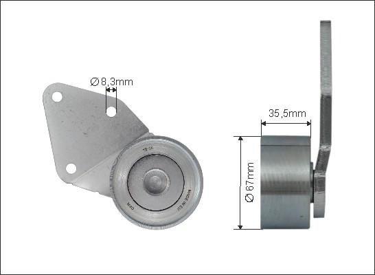 Caffaro 500242 - Galoppino / Guidacinghia, Cinghia dentata autozon.pro