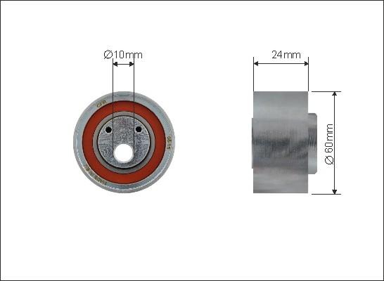 Caffaro 500215 - Rullo tenditore, Cinghia dentata autozon.pro