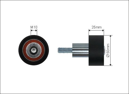 Caffaro 500280 - Galoppino / Guidacinghia, Cinghia dentata autozon.pro