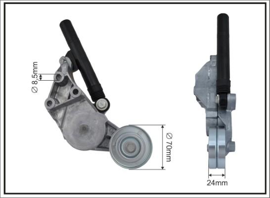 Caffaro 106698SP - Tendicinghia, Cinghia Poly-V autozon.pro