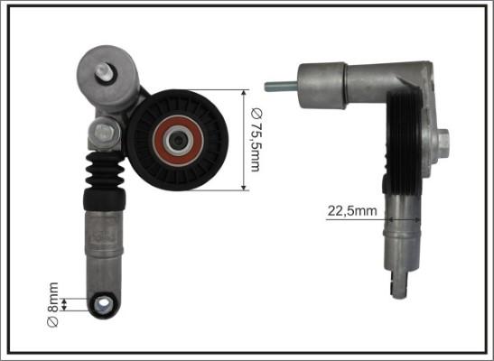 Caffaro 108222SP - Tendicinghia, Cinghia Poly-V autozon.pro